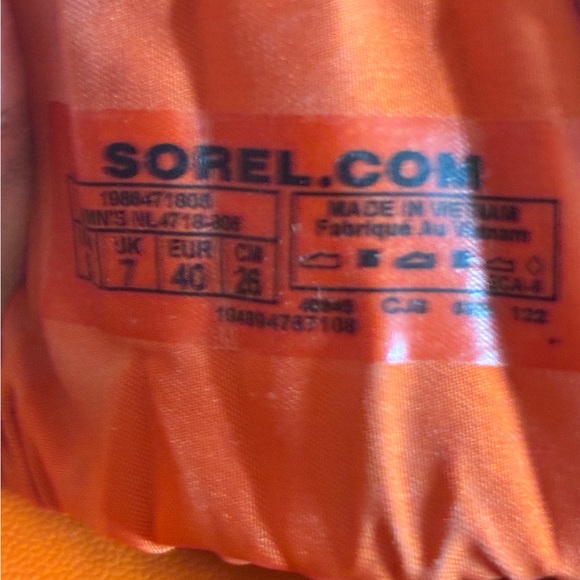 Sorel Women's Bright Orange Slide Sandals - Picture 3 of 4